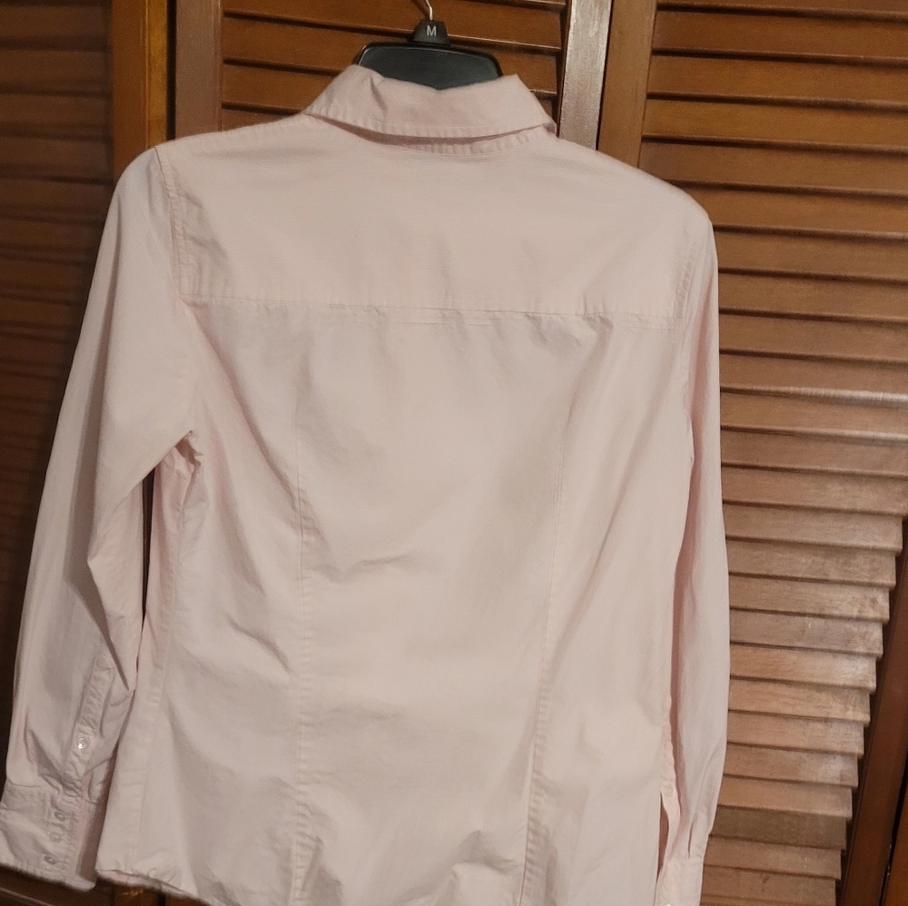 J Crew Haberdashery women's Button Down Blouse With Seer Sucker Design Small - Picture 2 of 7